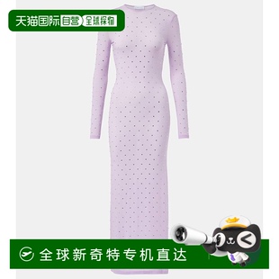 香港直邮Rabanne Second 1h可退 女士 连衣裙 Skin 精饰针织长款
