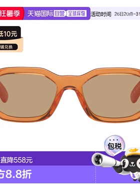 1h可退 香港直邮versace 范思哲 女士 橙色 Medusa Biggie 太阳镜