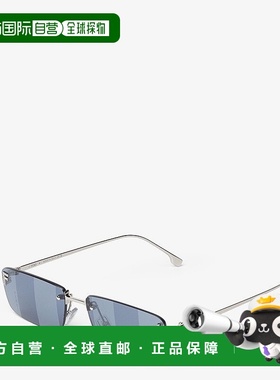 自营1h可退 欧洲直邮FENDI/芬迪 女士蓝色金属太阳镜