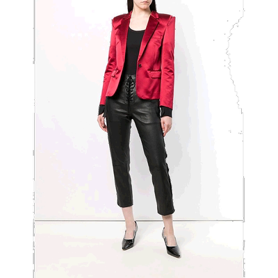 香港直邮Unravel Project 系带皮革七分裤 UWJB015F180070011000