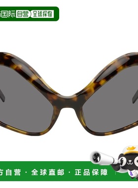 1h可退 香港直邮Mugler 穆勒 女士 棕色 Cat-Eye 太阳镜 25S10AC0