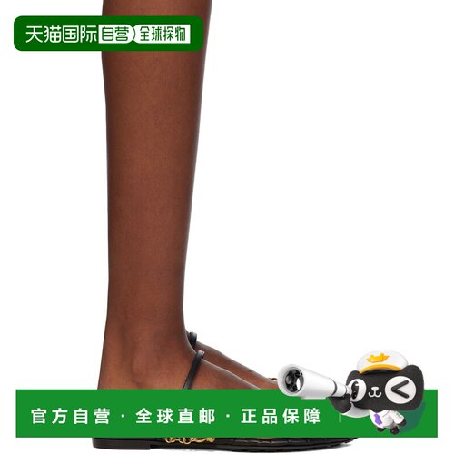 1h可退 香港直邮Bottega Veneta 葆蝶家 女士 黑色 Leaf 凉鞋 775