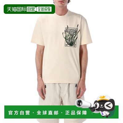 香港直邮moncler 盟可睐 男士 Botanical 刺绣棉质T恤 8C0001289A