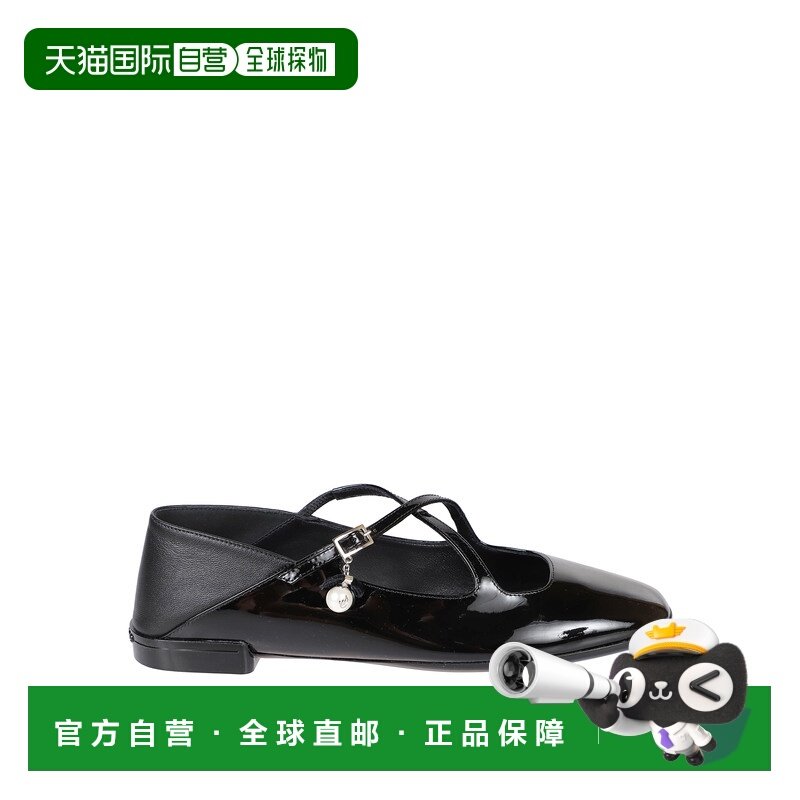 香港直邮Jimmy Choo 周仰杰 女士 黑色平底鞋 ELERIBALLERINACUKQ,女鞋,浅口单鞋,淘宝优惠券,粉丝福利购,淘宝优惠卷