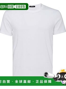1h可退 香港直邮Tom Ford 汤姆 福特 男士 白色棉混纺T恤 T4M0810