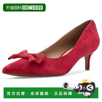 美国直邮Lauren Ralph Lauren 女士 Adrienne 蝴蝶结装饰绒面革浅