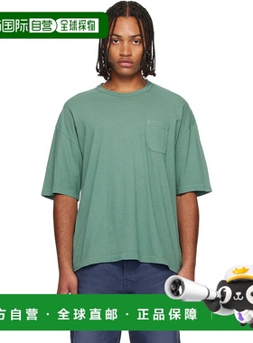 1h可退 香港直邮Visvim 维斯维木 男士 绿色 Jumbo T 恤 01252050