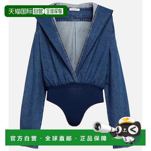 香港直邮Alaia 女士 牛仔连体衣 blue蓝色 舒适时【付后1h可退】