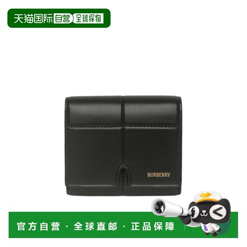 1h可退 香港直邮BURBERRY 女士钱包 80935481 AW2024 黑色 标志钱