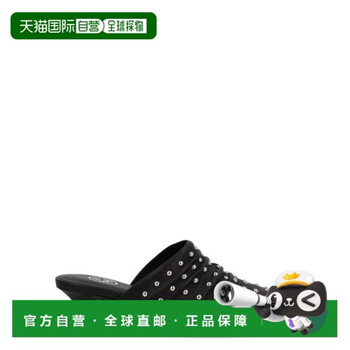 1h可退 欧洲直邮ASH 女士高跟鞋 ELOISE01BLACK CO 黑色拖鞋单鞋