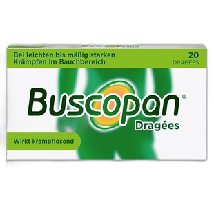 欧洲直邮德国药房Buscopan胃痉挛解痉片20粒胃痛肠胃痉挛经期痉挛
