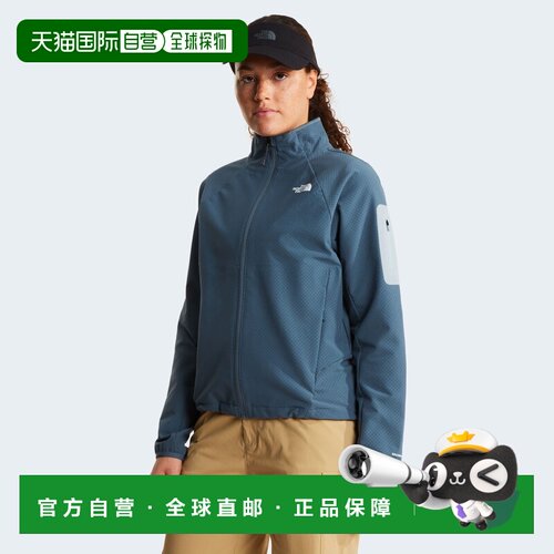 自营欧洲直邮The North Face北面 女士钢蓝色WindWall™聚酯纤维夹