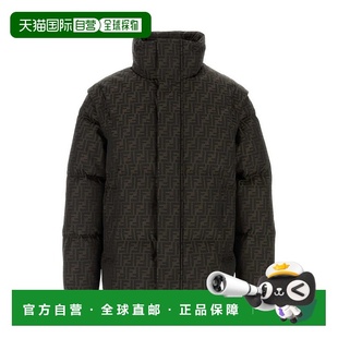 1h可退 香港直邮Fendi 芬迪 男士 FF 提花尼龙羽绒服 FAA946ATN4