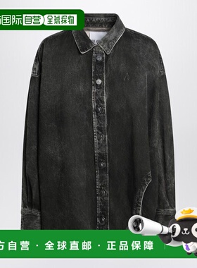 1h可退 香港直邮The Attico 女士 黑色水洗牛仔布衬衫 260WCB0006