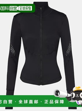 1h可退 香港直邮adidas 阿迪达斯 女士 TruePace 夹克 black黑色