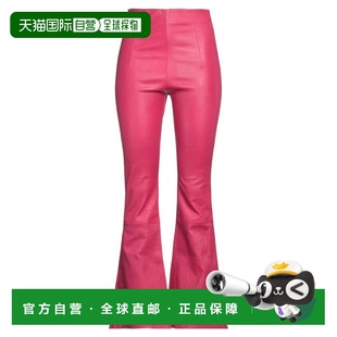 1h可退 香港直邮AMIRI 女士 皮革裤子 pink粉色 舒适时尚女裤