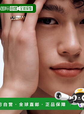 自营1h可退 欧洲直邮LV路易威登 Damier金色黄金棋盘格戒指男女通