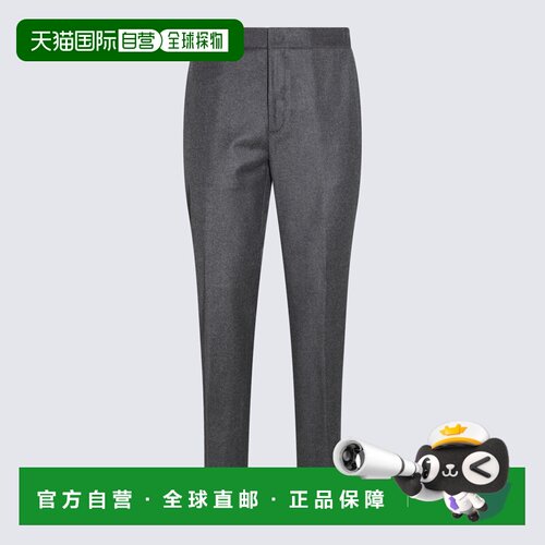 1h可退 香港直邮Loro Piana 诺悠翩雅 男士 徽标中腰直筒休闲裤 F