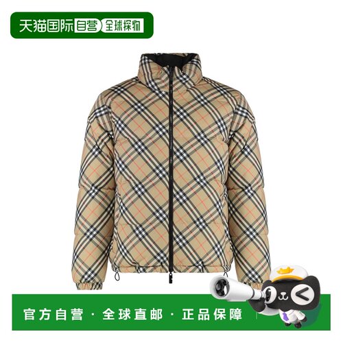 1h可退 香港直邮Burberry 巴宝莉 男士 SNOWDON 可反穿格纹羽绒夹