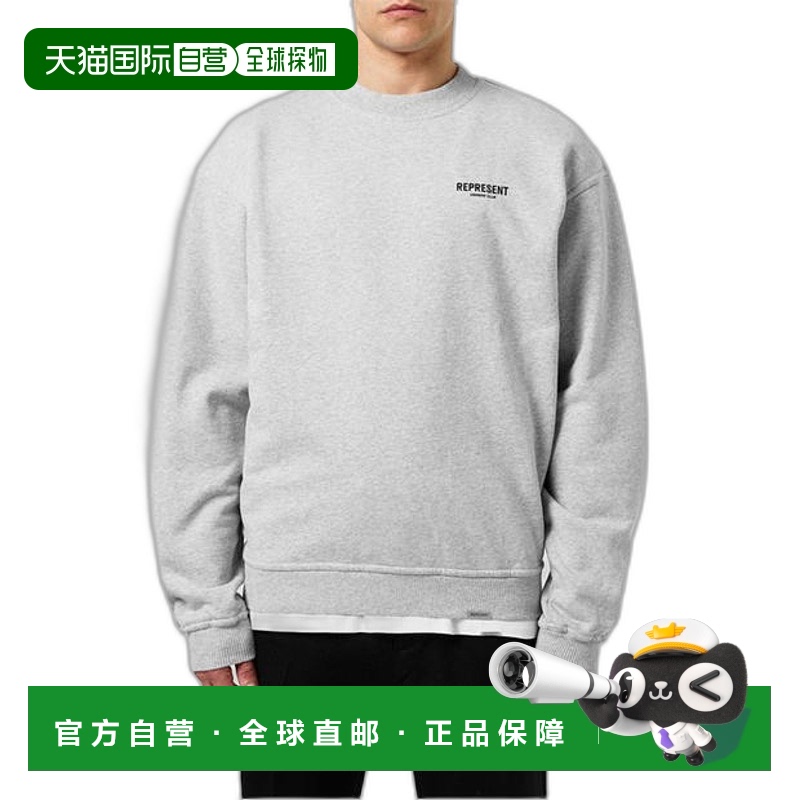 1h可退 香港直邮Represent 男士 Owners Club 徽标棉质卫衣