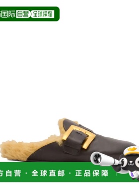 1h可退 香港直邮Balmain 巴尔曼 女士 人造毛皮内衬凉拖 FN1UR139