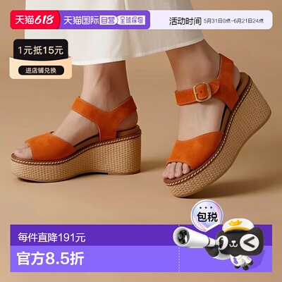 欧洲直邮DORKING  女鞋 春夏 凉鞋 NIDO高跟罗马鞋坡跟