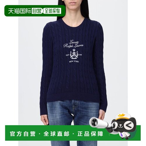 香港直邮RALPH LAUREN 女士针织衫 200P03508001 SS2026 深蓝色
