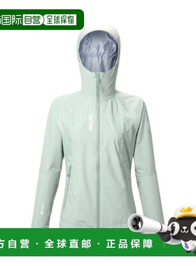 自营欧洲直邮MILLET SENECA女士海藻绿连帽再生聚酯夹克外套