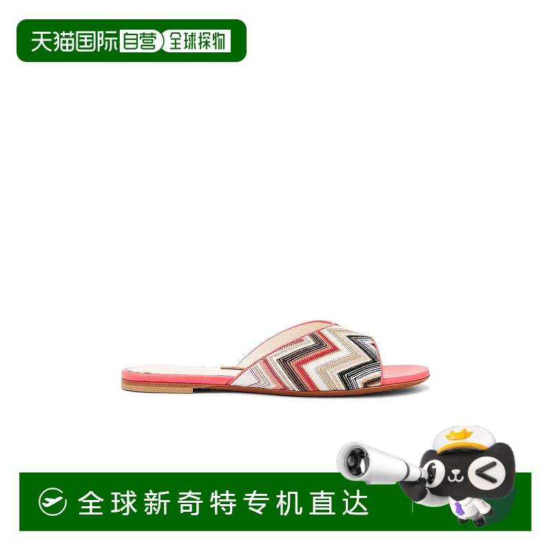 1h可退 香港直邮MISSONI 米索尼 女士 Alpha 凉拖平底鞋 MWF08500