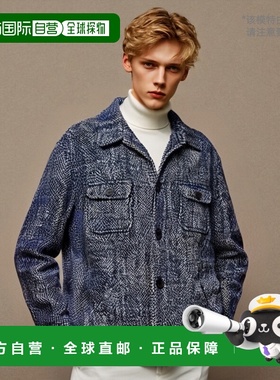 香港直邮Etro 艾特罗 男士 人字形图案纽扣衬衫夹克 MRBA004199TT