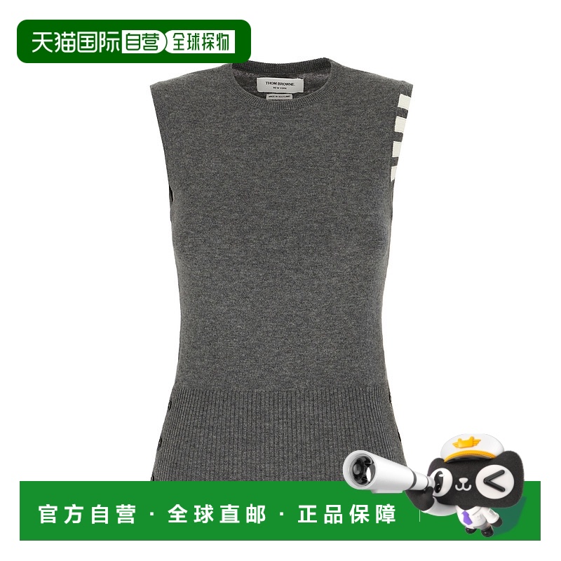 1h可退 香港直邮Thom Browne 汤姆 布朗 女士 针织无袖背心 FKV00