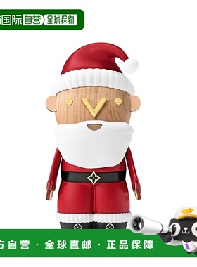 欧洲直邮LV路易威登 Gaston红色/白色木材圣诞老人玩偶男女通用
