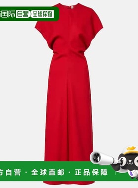 1h可退 香港直邮toteme 女士 宽松羊毛长款连衣裙 red红色 舒适时