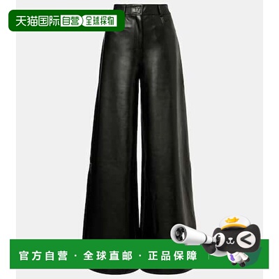 香港直邮NORMA KAMALI 诺玛 卡玛丽 女士 大象图案仿皮阔腿裤