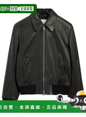 1h可退 香港直邮Ami Paris 长袖皮夹克 HJK850LH0044