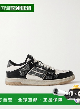 香港直邮AMIRI 男士 TOW-TONE BANDANA SKEL 皮质运动鞋 AMFOSR11