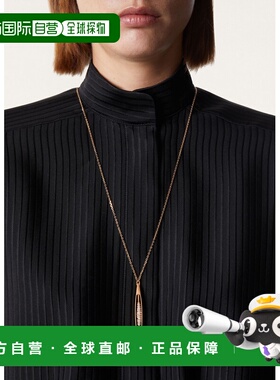 自营欧洲直邮Loro Piana 女士金色/白色黄铜项链