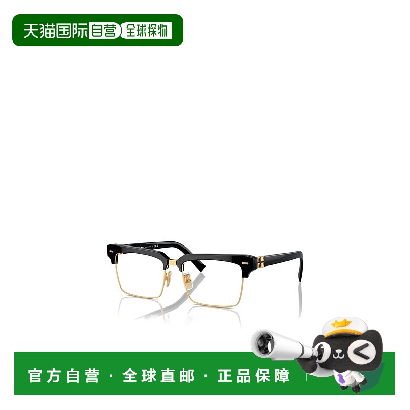 香港直邮Miu Miu 徽标平光镜 VMU11XV16K新款缪缪