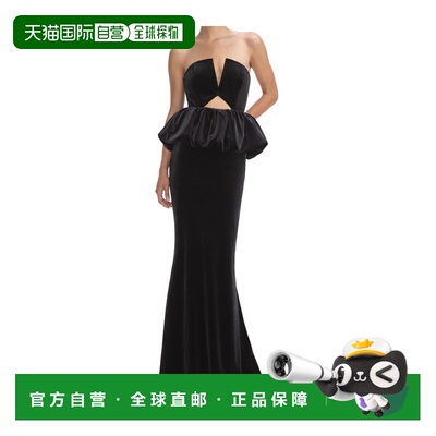 香港直邮SELF-PORTRAIT 女士连衣裙 SC24010XBBLACK SS2025长裙