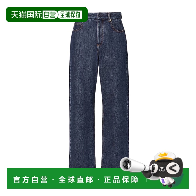 香港直邮Fendi 腰带环牛仔裤 FLP882AW82直筒裤