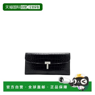 香港直邮Toteme T-Lock 翻盖钱包 251WAM0041LE0076牛皮手拿包