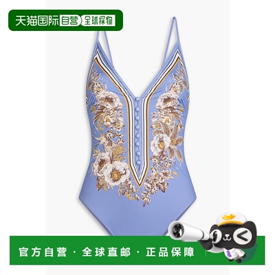 1h可退 香港直邮ZIMMERMANN 女士 Ottie 印花泳衣 1593WSS242ONEP