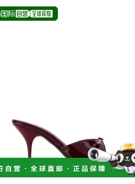 1h可退 香港直邮Miu Miu 缪缪 女士 標誌細節套腳穆勒鞋 5XX665F0