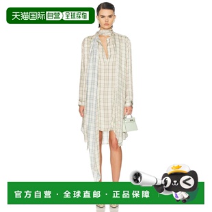 1h可退 美国直邮Acne Studios 艾克妮 女士 Drana 夏装格纹连衣裙