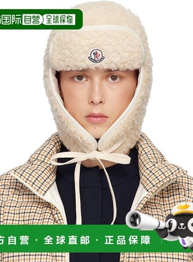 香港直邮Moncler 盟可睐 女士 白色 Teddy 双面遮耳帽 K20933B000