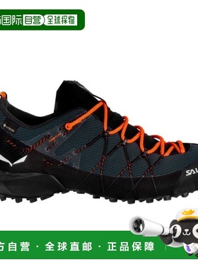 自营欧洲直邮SALEWA WILDFIRE男士藏青色网布防滑徒步鞋