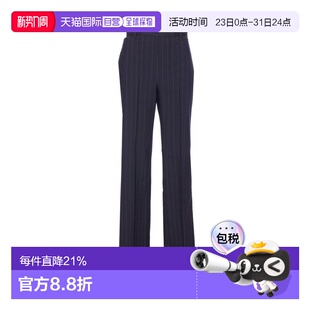 女士 品高 細條紋長褲 105671A2QY西装 1h可退 裤 香港直邮Pinko