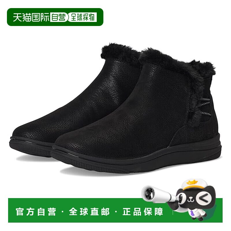 1h可退 香港直邮clarks originals 其乐 女士 Breeze 皮草短靴