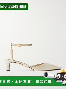 香港直邮The Row 女士 Carla 天鹅绒浅口鞋 F1695W01高跟鞋单鞋