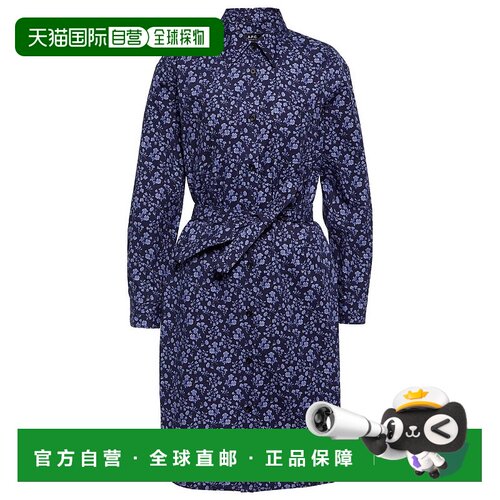 1h可退 香港直邮A.P.C. 女士 Pixie 花朵棉质衬衫式连衣裙